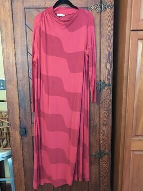 Marimekko Rombi Taifuuni Sz M Jersey Midi DressTaifuuni Typhoon wave print